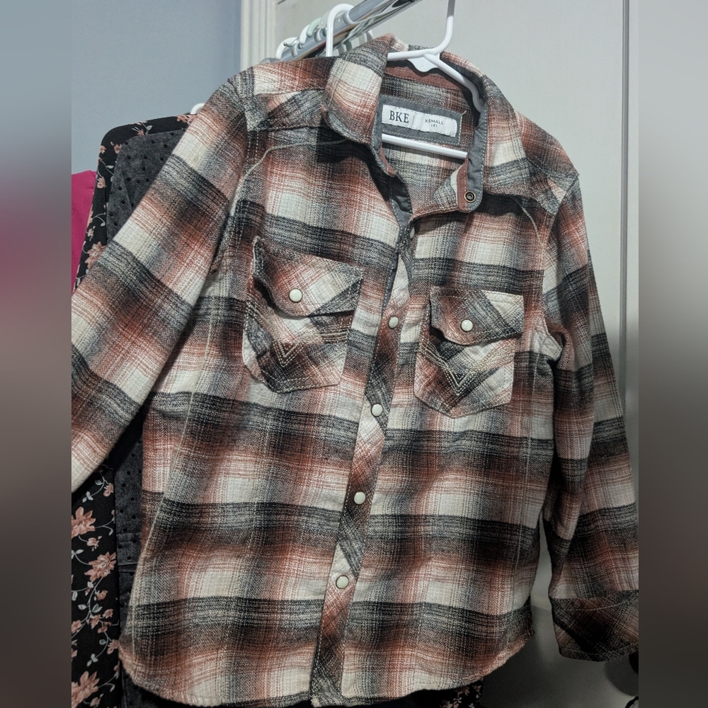BKE Multicolor Plaid Shirt